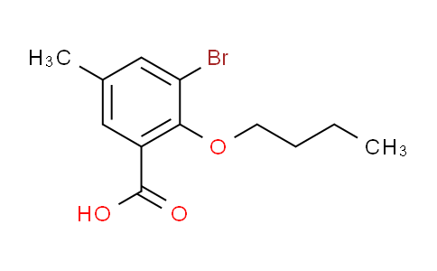 3-Bromo-2-butoxy-5-methylbenzoic acid