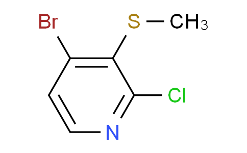 4-Bromo-2-chloro-3-(methylsulfanyl)pyridine