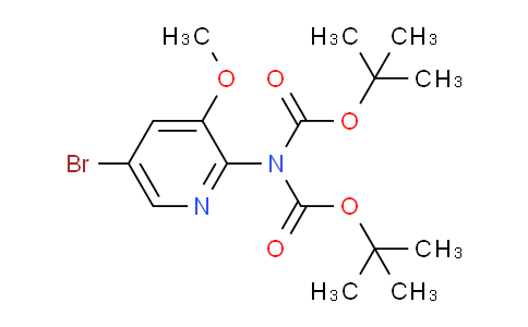 5-Bromo-2-(bis(tert-butoxycarbonyl)amino)-3-methoxypyridine