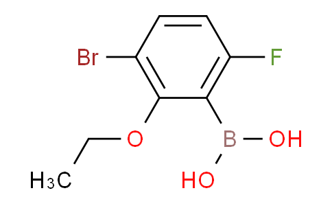 2-乙氧基-3-溴-6-氟苯硼酸