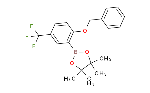 2-(2-(benzyloxy)-5-(trifluoromethyl)phenyl)-4,4,5,5-tetramethyl-1,3,2-dioxaborolane