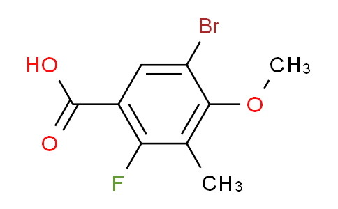 5-溴-2-氟-4-甲氧基-3-甲基苯甲酸
