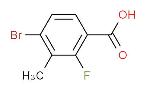 4-Bromo-2-fluoro-3-methylbenzoic acid