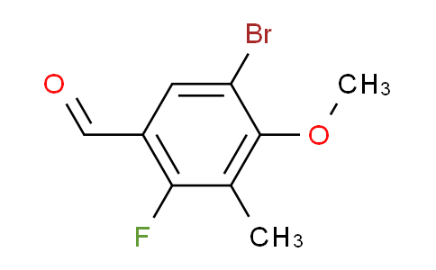 5-Bromo-2-fluoro-4-methoxy-3-methylbenzaldehyde