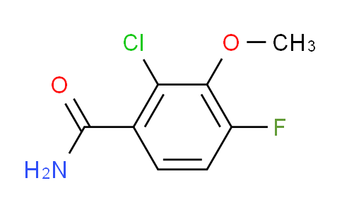 2-Chloro-4-fluoro-3-methoxybenzamide