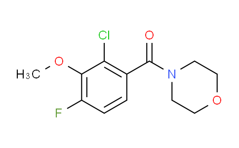 (2-Chloro-4-fluoro-3-methoxyphenyl)(morpholino)methanone