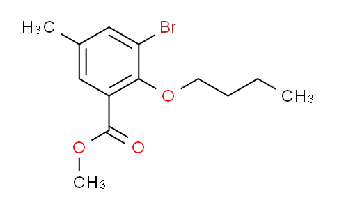 Methyl 3-bromo-2-butoxy-5-methylbenzoate