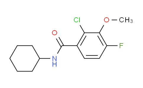 2-Chloro-N-cyclohexyl-4-fluoro-3-methoxybenzamide