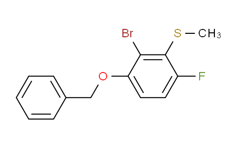 (3-(Benzyloxy)-2-bromo-6-fluorophenyl)(methyl)sulfane