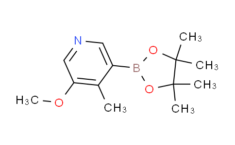 3-Methoxy-4-methyl-5-(4,4,5,5-tetramethyl-1,3,2-dioxaborolan-2-yl)pyridine