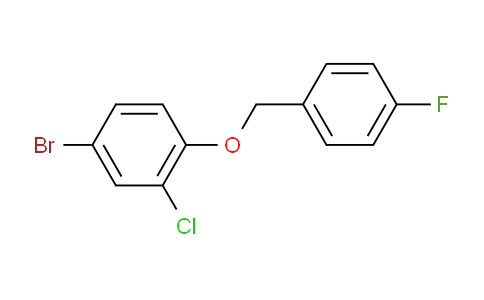 4-Bromo-2-chloro-1-((4-fluorobenzyl)oxy)benzene