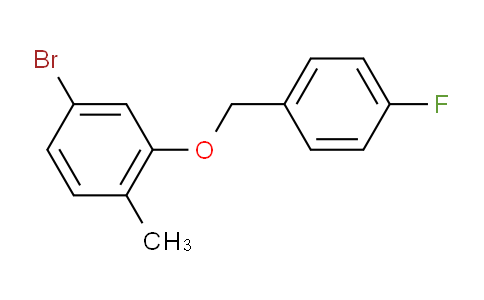 4-Bromo-2-((4-fluorobenzyl)oxy)-1-methylbenzene