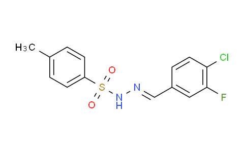 N'-(4-chloro-3-fluorobenzylidene)-4-methylbenzenesulfonohydrazide