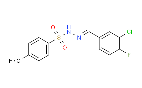 N'-(3-chloro-4-fluorobenzylidene)-4-methylbenzenesulfonohydrazide