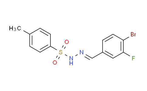 N'-(4-bromo-3-fluorobenzylidene)-4-methylbenzenesulfonohydrazide