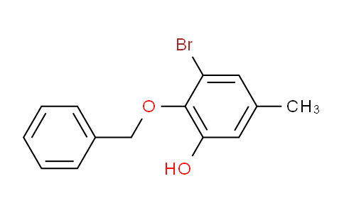 2-(benzyloxy)-3-bromo-5-methylphenol