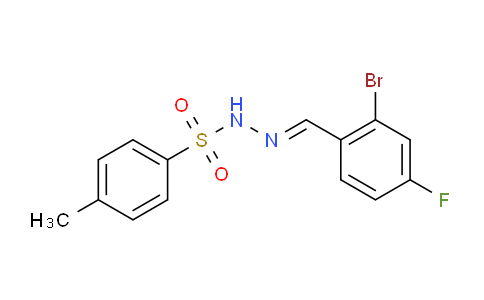 N'-(2-bromo-4-fluorobenzylidene)-4-methylbenzenesulfonohydrazide