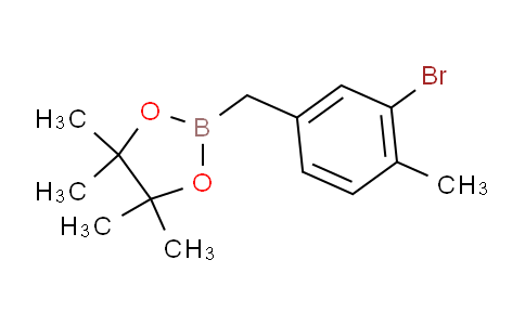 2-(3-bromo-4-methylbenzyl)-4,4,5,5-tetramethyl-1,3,2-dioxaborolane