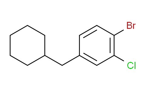 1-bromo-2-chloro-4-(cyclohexylmethyl)benzene