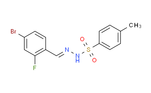 N'-(4-bromo-2-fluorobenzylidene)-4-methylbenzenesulfonohydrazide
