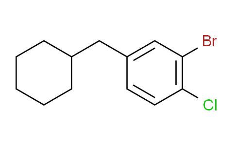 2-bromo-1-chloro-4-(cyclohexylmethyl)benzene