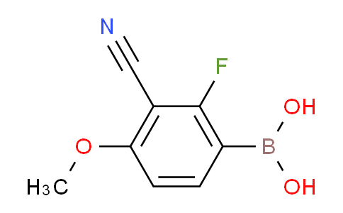 3-cyano-2-fluoro-4-methoxyphenylboronic acid