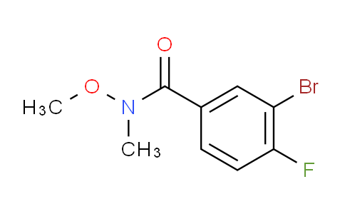 3-溴-4-氟-N-甲氧基-N-甲基苯甲酰胺