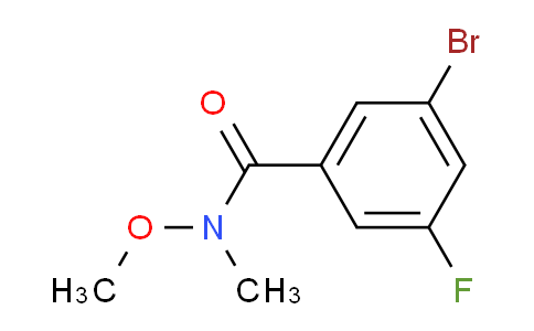 3-溴-5-氟-N-甲氧基-N-甲基苯甲酰胺