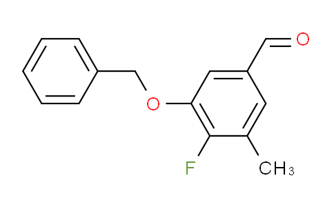 3-(benzyloxy)-4-fluoro-5-methylbenzaldehyde