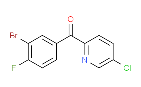 (3-bromo-4-fluorophenyl)(5-chloropyridin-2-yl)methanone