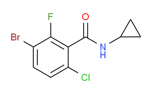 3-bromo-6-chloro-N-cyclopropyl-2-fluorobenzamide