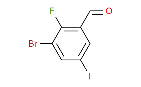 3-bromo-2-fluoro-5-iodobenzaldehyde