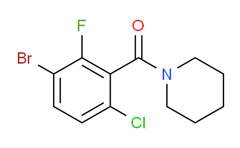 (3-bromo-6-chloro-2-fluorophenyl)(piperidin-1-yl)methanone