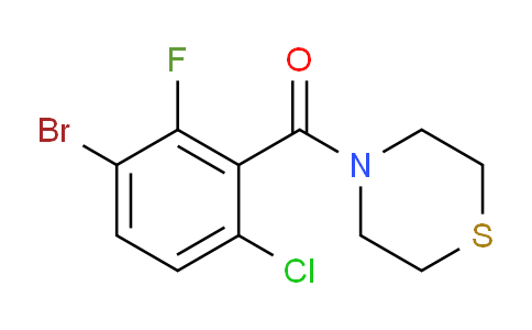 (3-bromo-6-chloro-2-fluorophenyl)(thiomorpholino)methanone