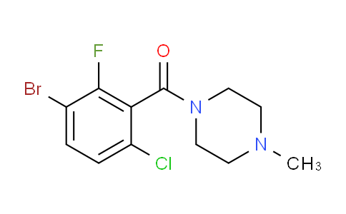 (3-bromo-6-chloro-2-fluorophenyl)(4-methylpiperazin-1-yl)methanone
