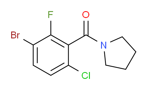 (3-bromo-6-chloro-2-fluorophenyl)(pyrrolidin-1-yl)methanone