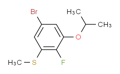 (5-bromo-2-fluoro-3-isopropoxyphenyl)(methyl)sulfane
