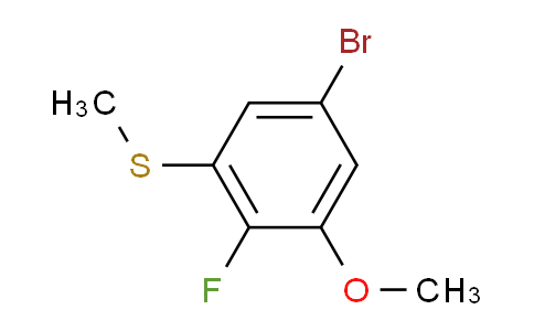(5-bromo-2-fluoro-3-methoxyphenyl)(methyl)sulfane