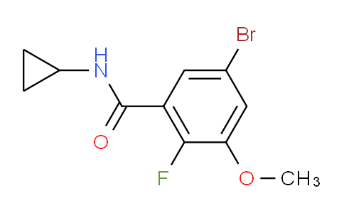 5-Bromo-N-cyclopropyl-2-fluoro-3-methoxybenzamide