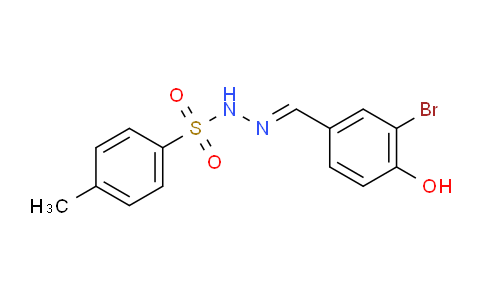 N'-(3-bromo-4-hydroxybenzylidene)-4-methylbenzenesulfonohydrazide