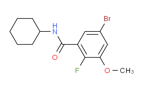 5-Bromo-N-cyclohexyl-2-fluoro-3-methoxybenzamide