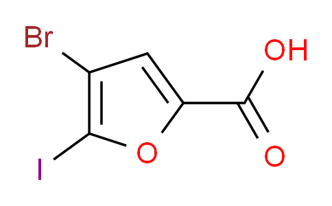4-Bromo-5-iodofuran-2-carboxylic acid