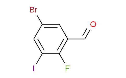 5-Bromo-2-fluoro-3-iodobenzaldehyde