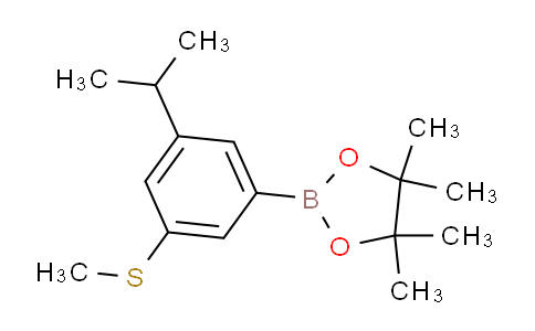 2-(3-Isopropyl-5-(methylthio)phenyl)-4,4,5,5-tetramethyl-1,3,2-dioxaborolane