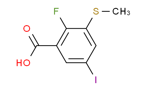 2-Fluoro-5-iodo-3-(methylthio)benzoic acid