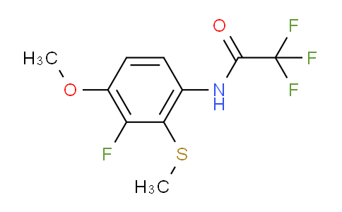 2,2,2-Trifluoro-N-(3-fluoro-4-methoxy-2-(methylthio)phenyl)acetamide