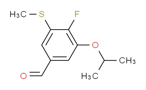 4-Fluoro-3-isopropoxy-5-(methylthio)benzaldehyde