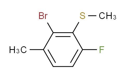 (2-Bromo-6-fluoro-3-methylphenyl)(methyl)sulfane