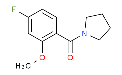 (4-Fluoro-2-methoxyphenyl)(pyrrolidin-1-yl)methanone