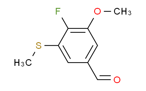 4-Fluoro-3-methoxy-5-(methylthio)benzaldehyde